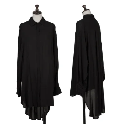 Yohji Yamamoto la vie en noir Rayon Back Long Blouse