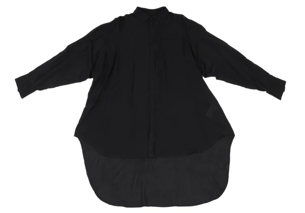 Yohji Yamamoto la vie en noir Rayon Back Long Blouse K-167909_002