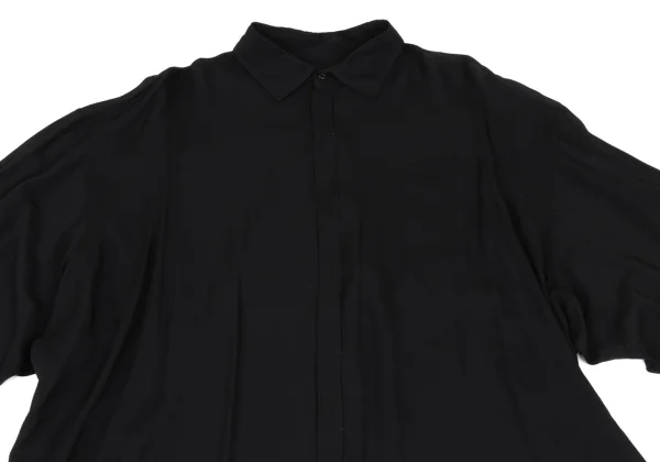 Yohji Yamamoto la vie en noir Rayon Back Long Blouse K-167909_003