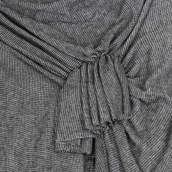 Yohji Yamamoto NOIR Cotton Puppy Tooth Back Gathered Tank Top K-167911_009