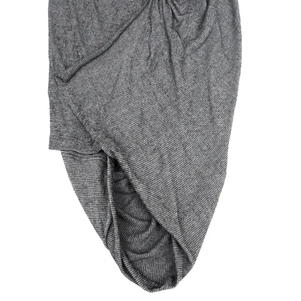 Yohji Yamamoto NOIR Cotton Puppy Tooth Back Gathered Tank Top K-167911_012