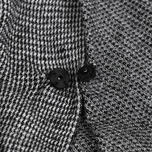 Yohji Yamamoto NOIR Cotton Puppy Tooth Back Gathered Tank Top K-167911_013