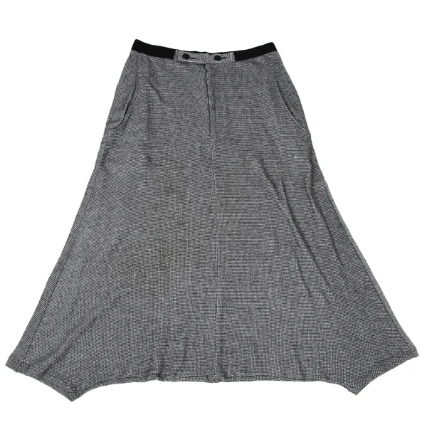 ヨウジヤマモト ノアールYohji Yamamoto NOIR コットンパピートゥースサルエルパンツ 黒オフ2 K-167912_002