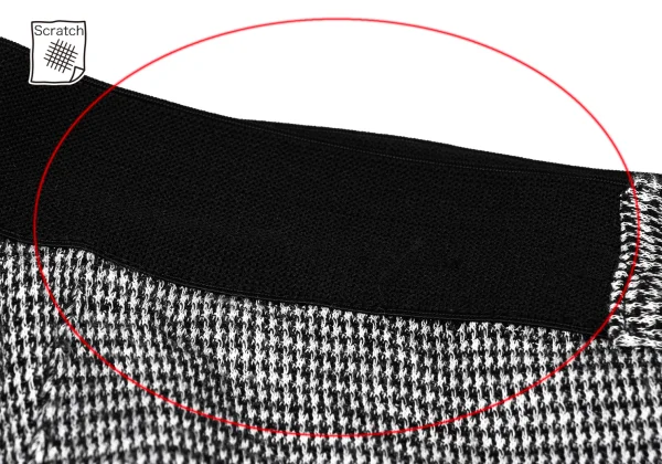 ヨウジヤマモト ノアールYohji Yamamoto NOIR コットンパピートゥースサルエルパンツ 黒オフ2 K-167912_004