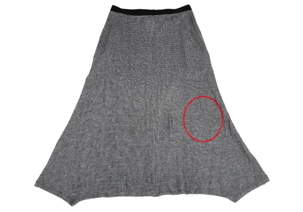 ヨウジヤマモト ノアールYohji Yamamoto NOIR コットンパピートゥースサルエルパンツ 黒オフ2 K-167912_015