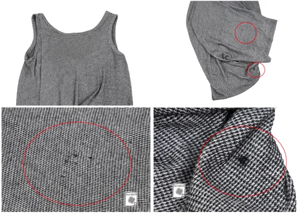 ヨウジヤマモト ノアールYohji Yamamoto NOIR コットンパピートゥースセットアップ 黒オフ2 K-167913_004