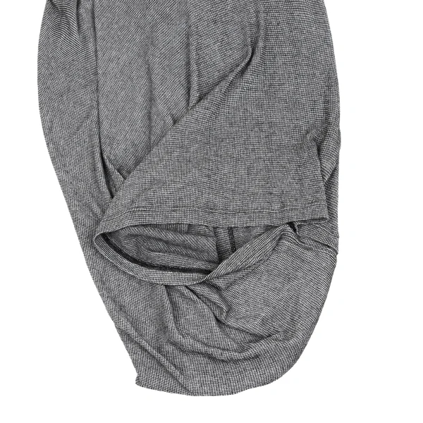 ヨウジヤマモト ノアールYohji Yamamoto NOIR コットンパピートゥースセットアップ 黒オフ2 K-167913_005