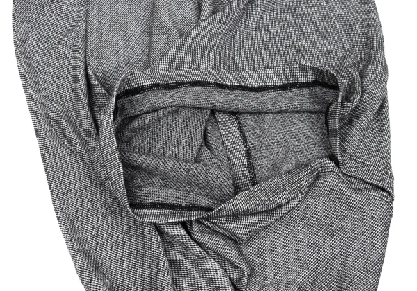 ヨウジヤマモト ノアールYohji Yamamoto NOIR コットンパピートゥースセットアップ 黒オフ2 K-167913_006