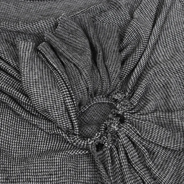 ヨウジヤマモト ノアールYohji Yamamoto NOIR コットンパピートゥースセットアップ 黒オフ2 K-167913_008