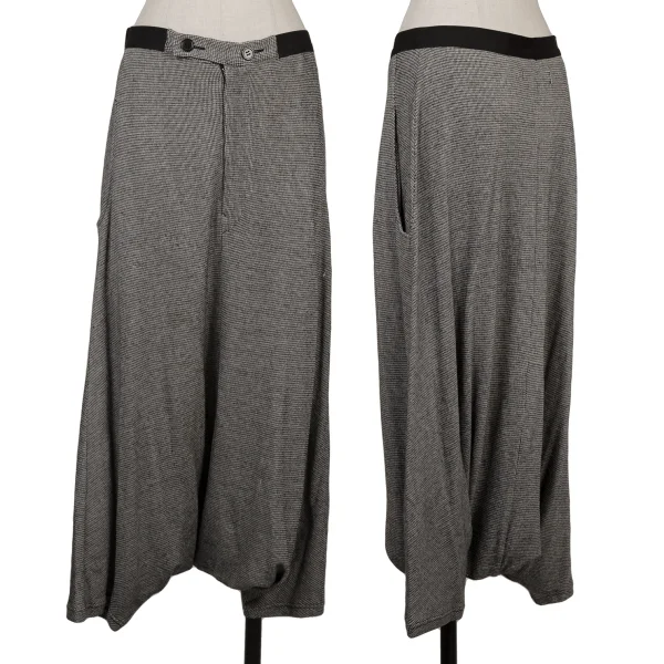 ヨウジヤマモト ノアールYohji Yamamoto NOIR コットンパピートゥースセットアップ 黒オフ2 K-167913_011