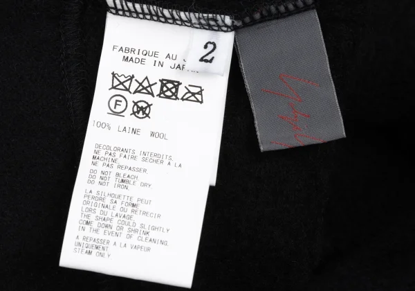 Yohji Yamamoto NOIR Wool Asymmetry Jacket K-167915_013