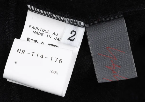 Yohji Yamamoto NOIR Wool Asymmetry Jacket K-167915_014