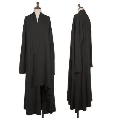 Yohji Yamamoto NOIR Wool side Button Wrap Design Long Top
