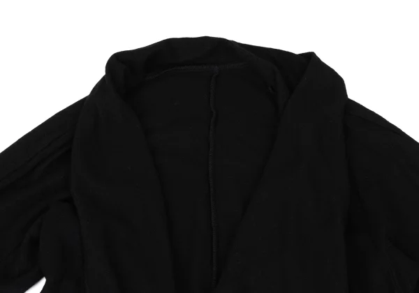Yohji Yamamoto NOIR Wool side Button Wrap Design Long Top K-167916_004