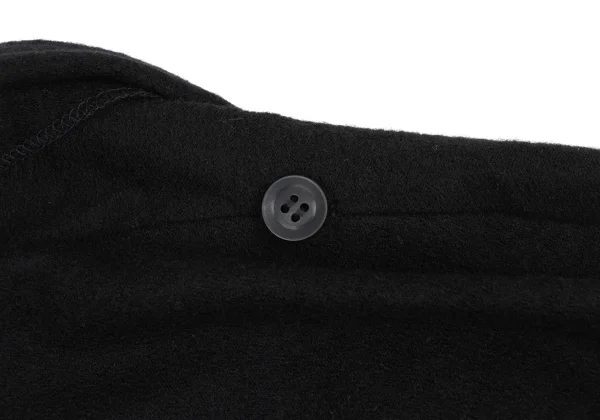 Yohji Yamamoto NOIR Wool side Button Wrap Design Long Top K-167916_014