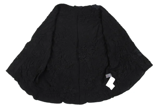 Yohji Yamamoto NOIR Poly Blend Wrinkled Patch Design Sleeveless Blouse K-167917_011