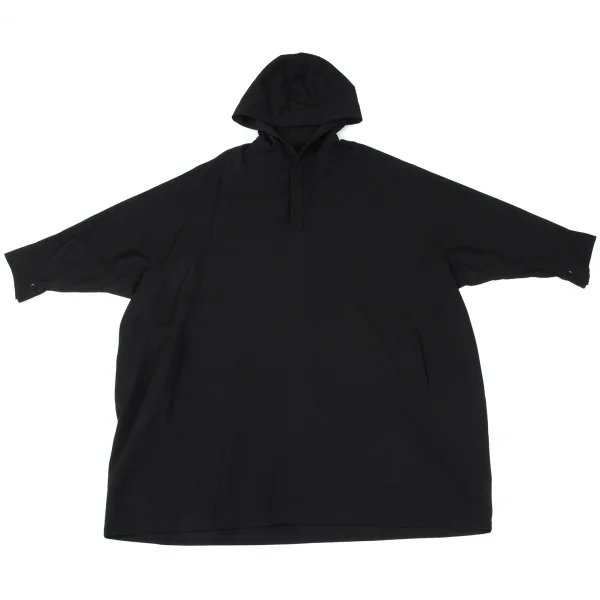 Yohji Yamamoto NOIR Wool Gabardine Hooded Tunic K-167918_002