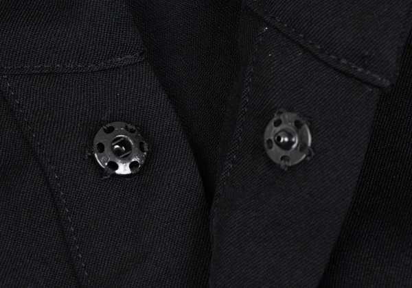 Yohji Yamamoto NOIR Wool Gabardine Hooded Tunic K-167918_005