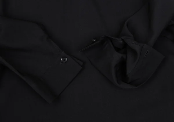Yohji Yamamoto NOIR Wool Gabardine Hooded Tunic K-167918_008