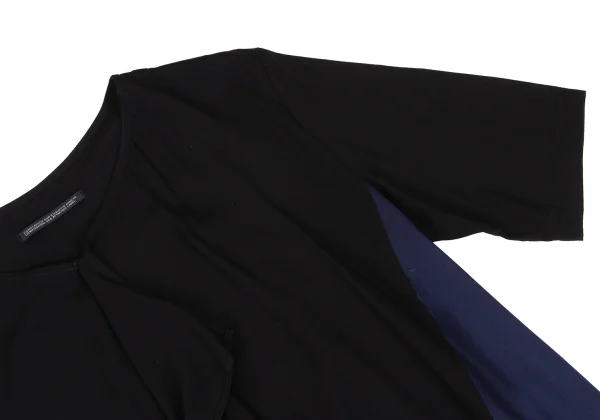 Yohji Yamamoto NOIR Pattern Switching Design Short Sleeve Dress K-167919_007