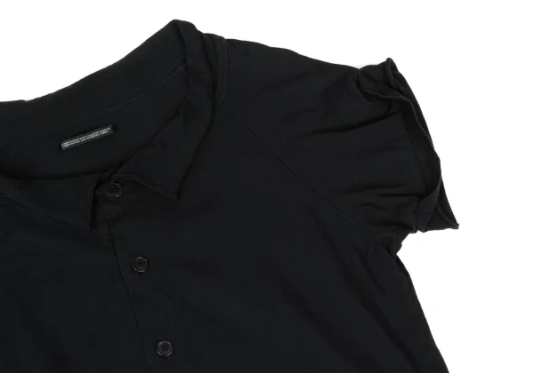 Yohji Yamamoto NOIR Cotton Drawstring Hem Short Sleeved Blouse K-167921_005