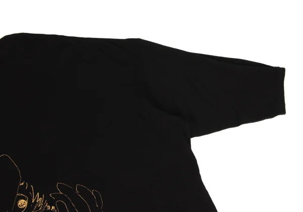 Yohji Yamamoto NOIR Wool Blend Front Drawing Print Top K-167922_004