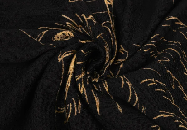 Yohji Yamamoto NOIR Wool Blend Front Drawing Print Top K-167922_010