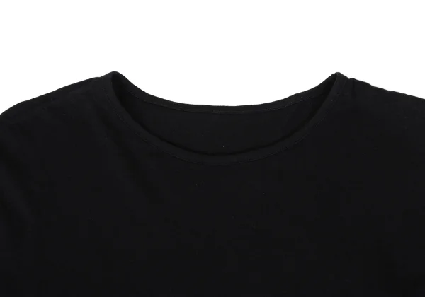 Yohji Yamamoto NOIR Cotton Side Button Asymmetry Design T-shirt K-167923_003
