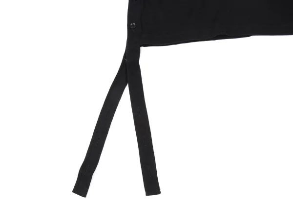 Yohji Yamamoto NOIR Cotton Side Button Asymmetry Design T-shirt K-167923_007