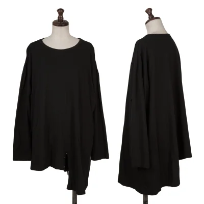Yohji Yamamoto NOIR Cotton Button Design Hem Top