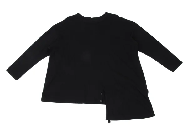 Yohji Yamamoto NOIR Cotton Button Design Hem Top K-167924_002