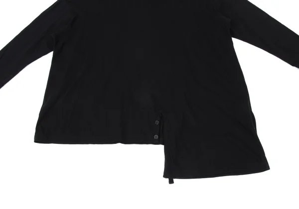 Yohji Yamamoto NOIR Cotton Button Design Hem Top K-167924_006