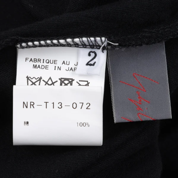 Yohji Yamamoto NOIR Cotton Button Design Hem Top K-167924_014