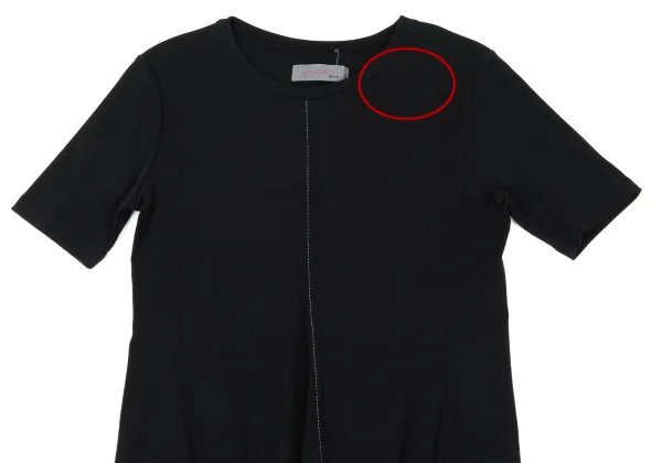 Yohji Yamamoto NOIR Curve Switching Stitch T Shirt K-167925_003
