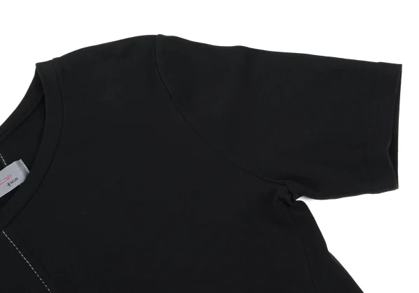Yohji Yamamoto NOIR Curve Switching Stitch T Shirt K-167925_007