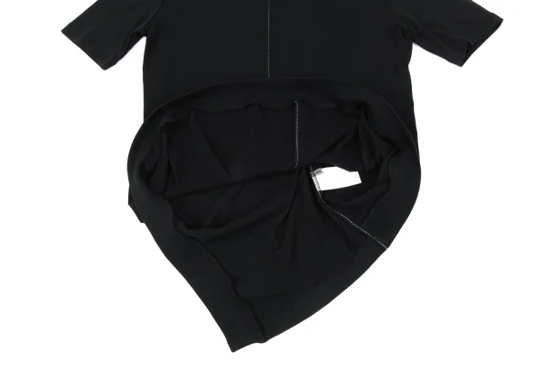 Yohji Yamamoto NOIR Curve Switching Stitch T Shirt K-167925_009