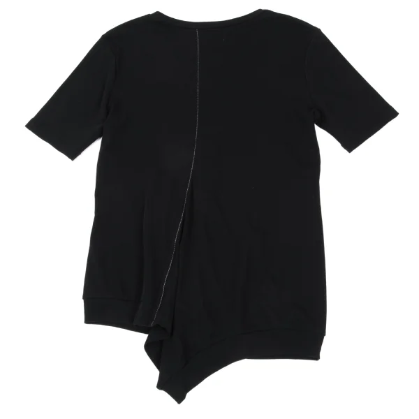 Yohji Yamamoto NOIR Curve Switching Stitch T Shirt K-167925_010