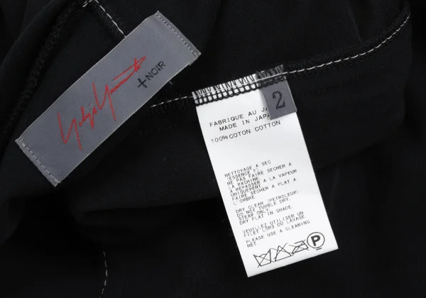 Yohji Yamamoto NOIR Curve Switching Stitch T Shirt K-167925_013