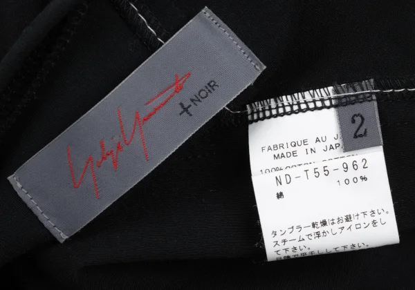 Yohji Yamamoto NOIR Curve Switching Stitch T Shirt K-167925_014