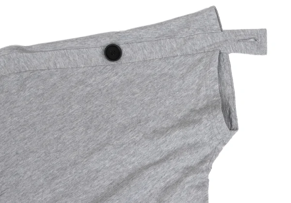 Yohji Yamamoto NOIR Cotton Rayon Roll Up Sleeves T Shirt K-167926_006