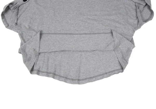 Yohji Yamamoto NOIR Cotton Rayon Roll Up Sleeves T Shirt K-167926_008