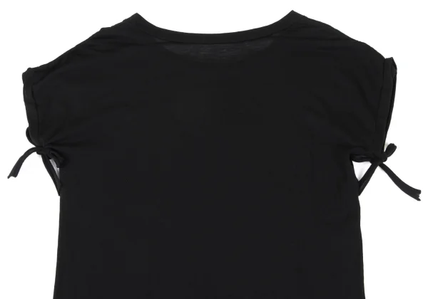 Yohji Yamamoto NOIR Cotton String Sleeves T Shirt K-167927_010
