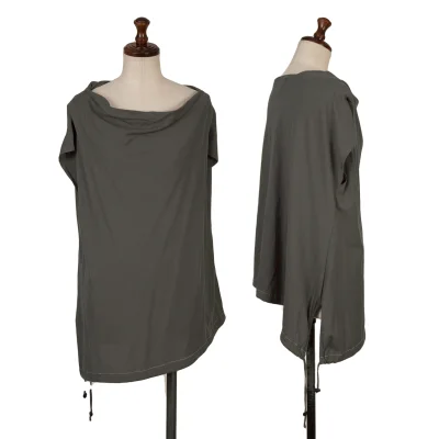 Yohji Yamamoto NOIR Drape Neck Strings Top