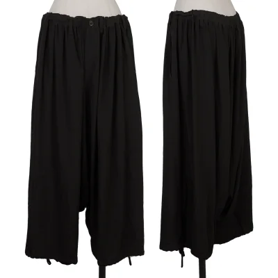 Yohji Yamamoto NOIR Hem Button Design Dropped Crotch Pants