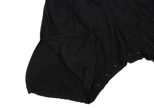 Yohji Yamamoto NOIR Hem Button Design Dropped Crotch Pants K-167932_010