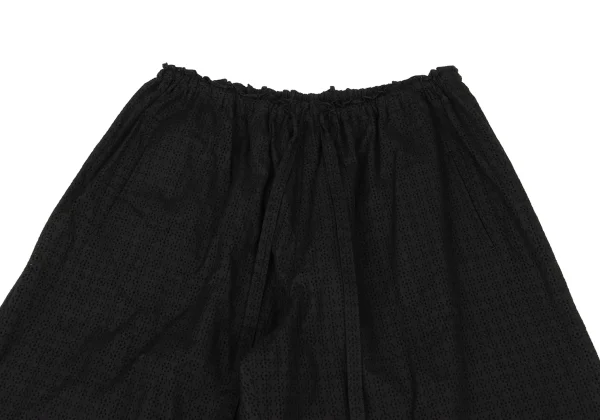 Yohji Yamamoto NOIR Cotton Punching Design Wide Pants K-167933_002