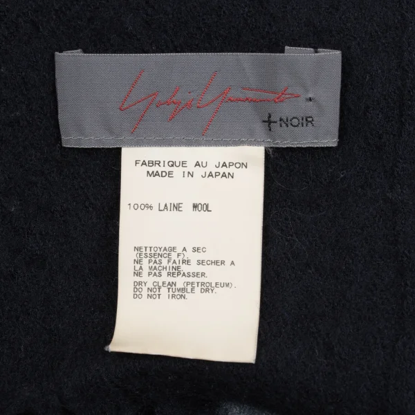 Yohji Yamamoto NOIR Logo Printed Wool Scarf K-167934_007