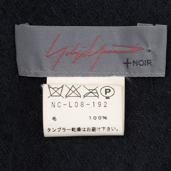 Yohji Yamamoto NOIR Logo Printed Wool Scarf K-167934_008