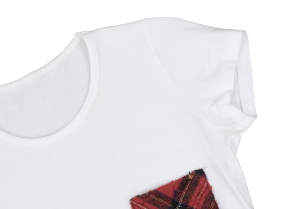 s'yte Checker Wool Pocket Design T-shirt K-167936_011