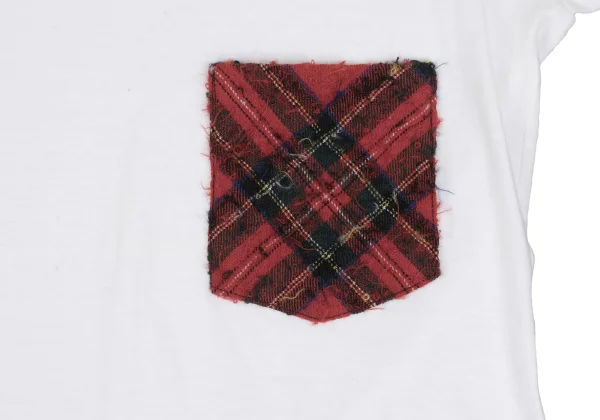 s'yte Checker Wool Pocket Design T-shirt K-167936_012